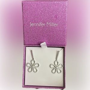 Jennifer Miller SS Daisy Flower CZ Earrings